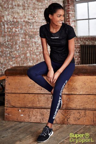 Superdry Navy Gym Legging